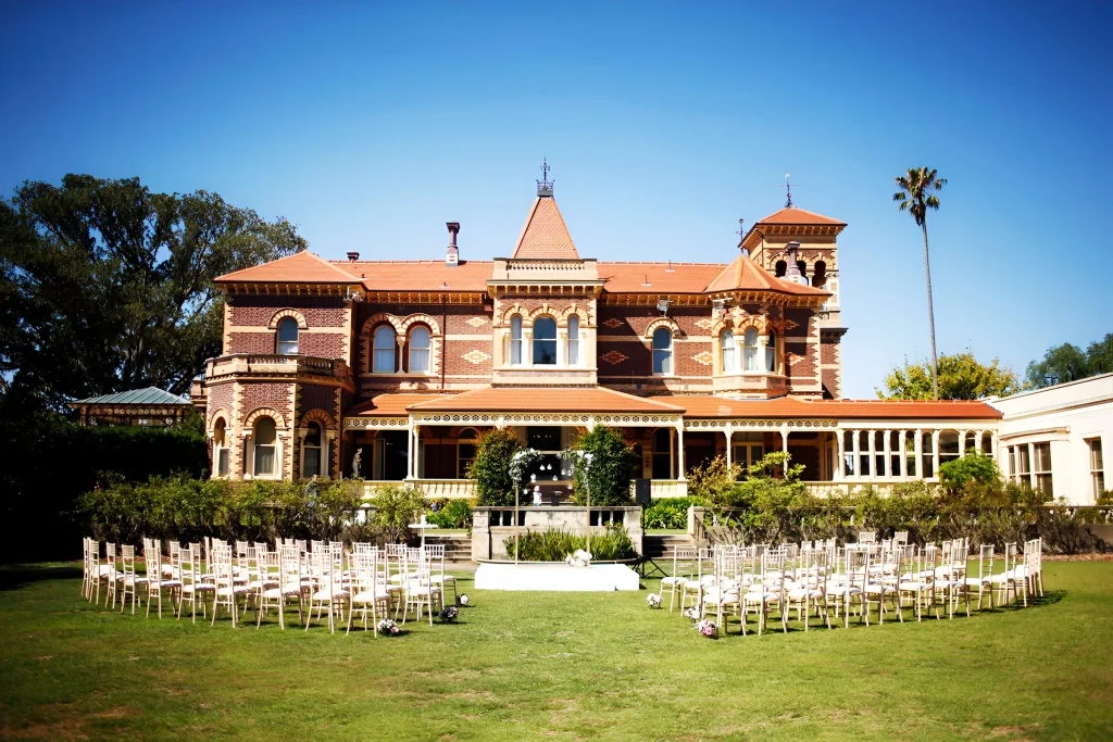 Rippon Lea Estate event venue hire of Peter Rowland.